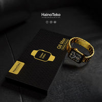 Haino Teko G8 Max Golden Edition Smart Watch: 45mm Display | Bluetooth Calling | Wireless Charging | Includes Extra Strap